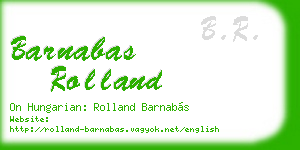 barnabas rolland business card
